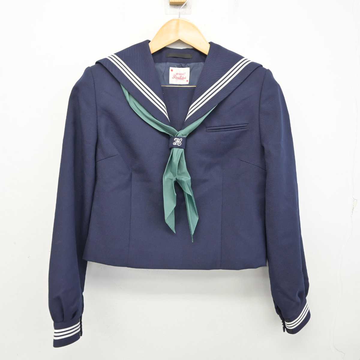 【中古】千葉県 松戸市立第五中学校 女子制服 3点 (セーラー服・スカート) sf075904