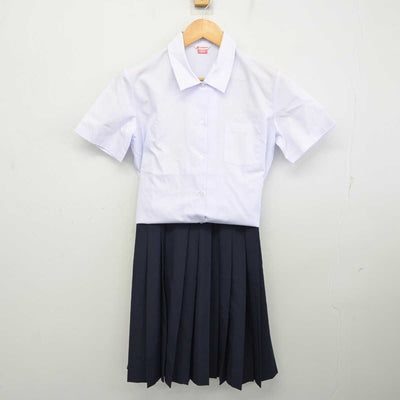 【中古】千葉県 松戸市立第五中学校 女子制服 2点 (シャツ・スカート) sf075905