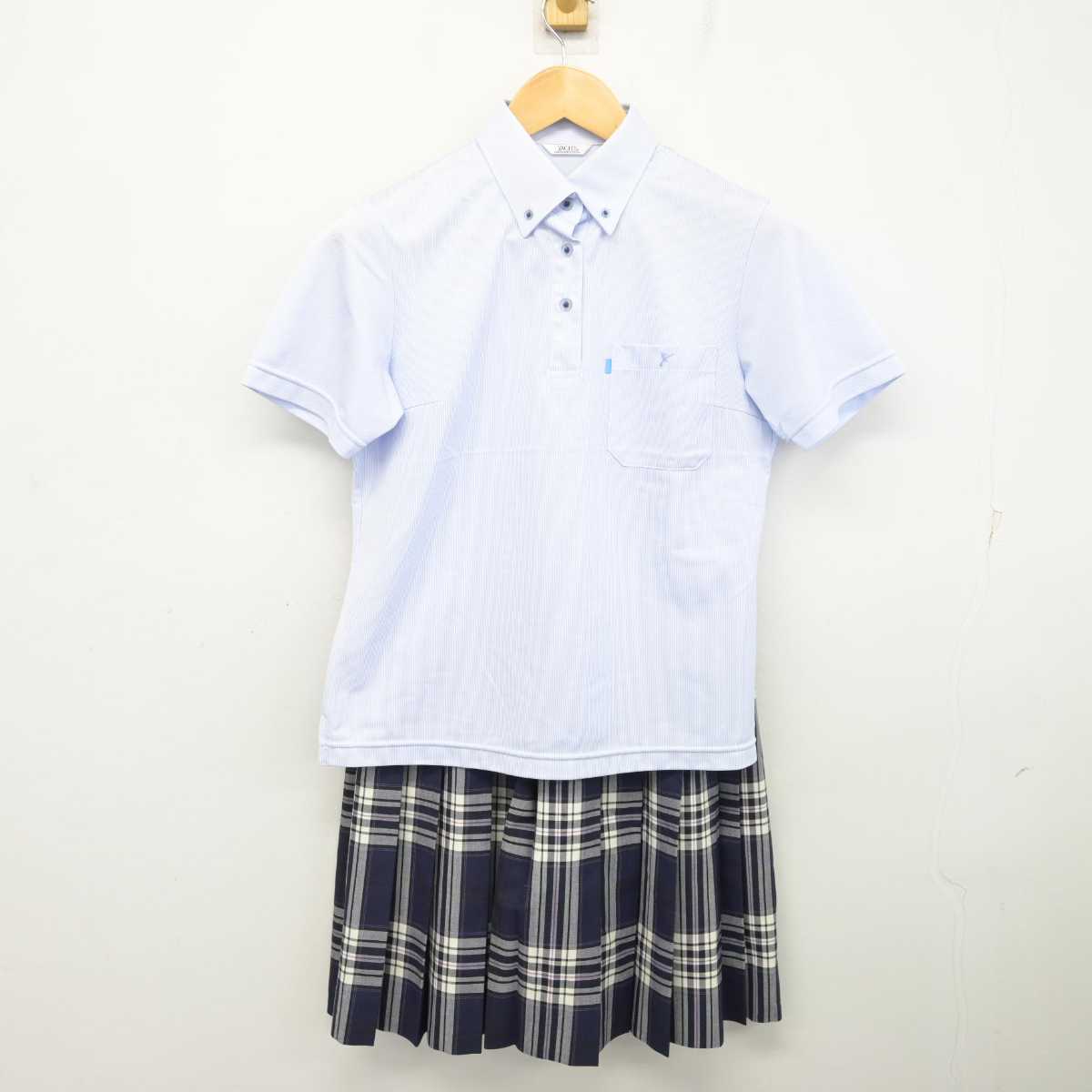 【中古】埼玉県 山村学園高等学校 女子制服 3点 (シャツ・スカート) sf075917