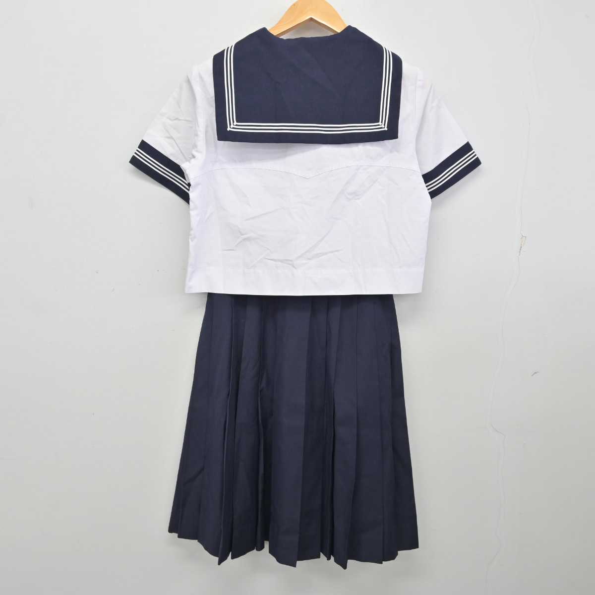 【中古】東京都 豊島岡女子学園高等学校 女子制服 4点 (セーラー服・スカート) sf075964