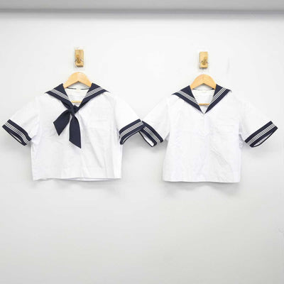 【中古】東京都 豊島岡女子学園高等学校 女子制服 4点 (セーラー服・スカート) sf075964