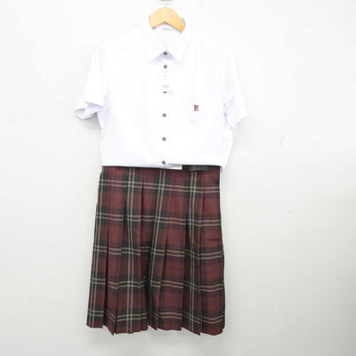 【中古】広島県 広陵高等学校 女子制服 3点 (シャツ・スカート) sf075988