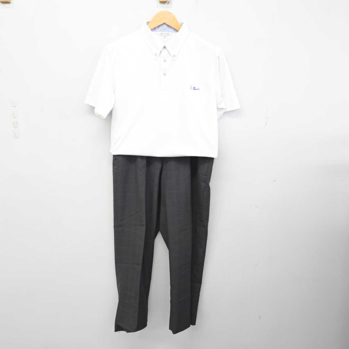 【中古】兵庫県 尼崎西高等学校 男子制服 3点 (シャツ・ズボン) sf075994