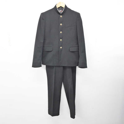 【中古】富山県 射北中学校 男子制服 2点 (学ラン・ズボン) sf075997