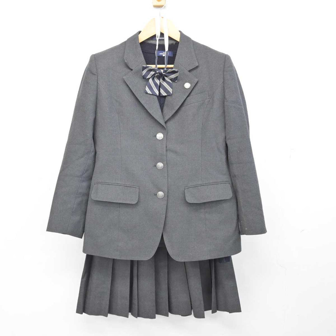 【中古】千葉県 銚子市立銚子高等学校 女子制服 5点 (ブレザー・ニット・スカート) sf076000 | 中古制服通販パレイド