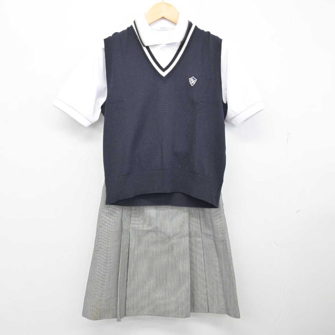 【中古】愛知県 中京大学附属中京高等学校 女子制服 3点 (ニットベスト・シャツ・スカート) sf076059 | 中古制服通販パレイド