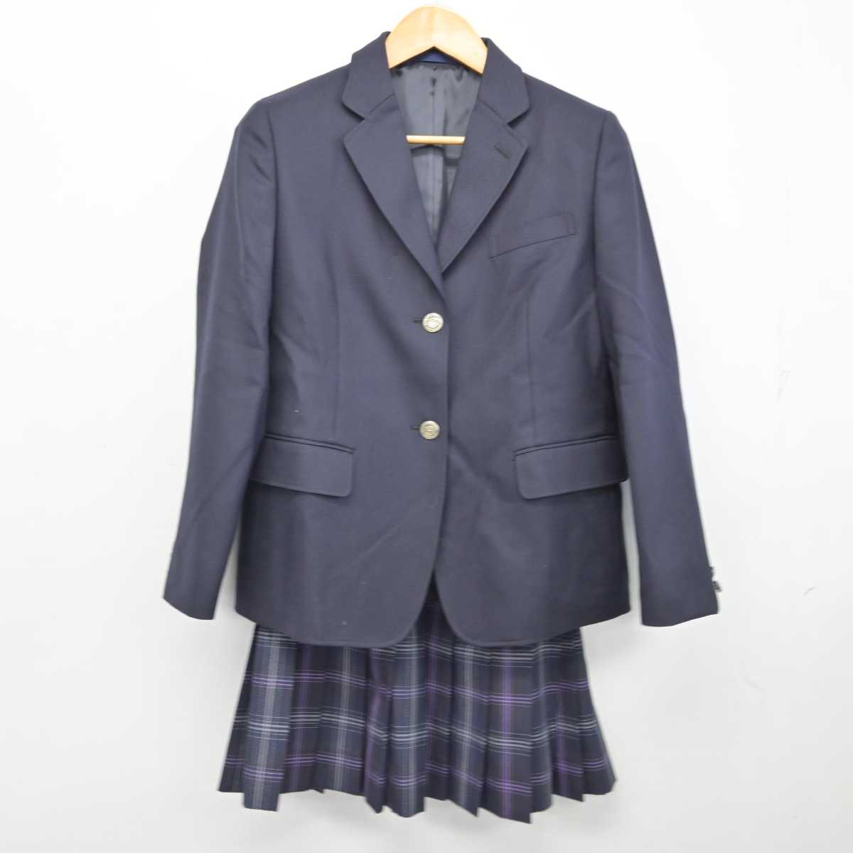 【中古】福岡県 飛鳥未来高等学校 福岡博多キャンパス 女子制服 2点 (ブレザー・スカート) sf076064