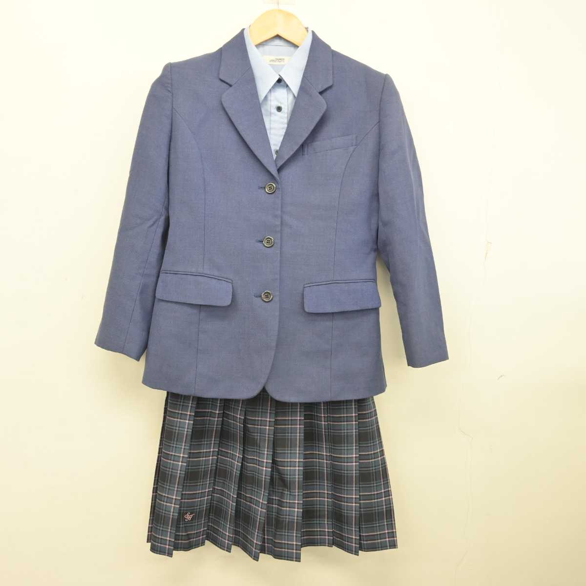 【中古】愛知県 桜丘高等学校 女子制服 3点 (ブレザー・シャツ・スカート) sf076071