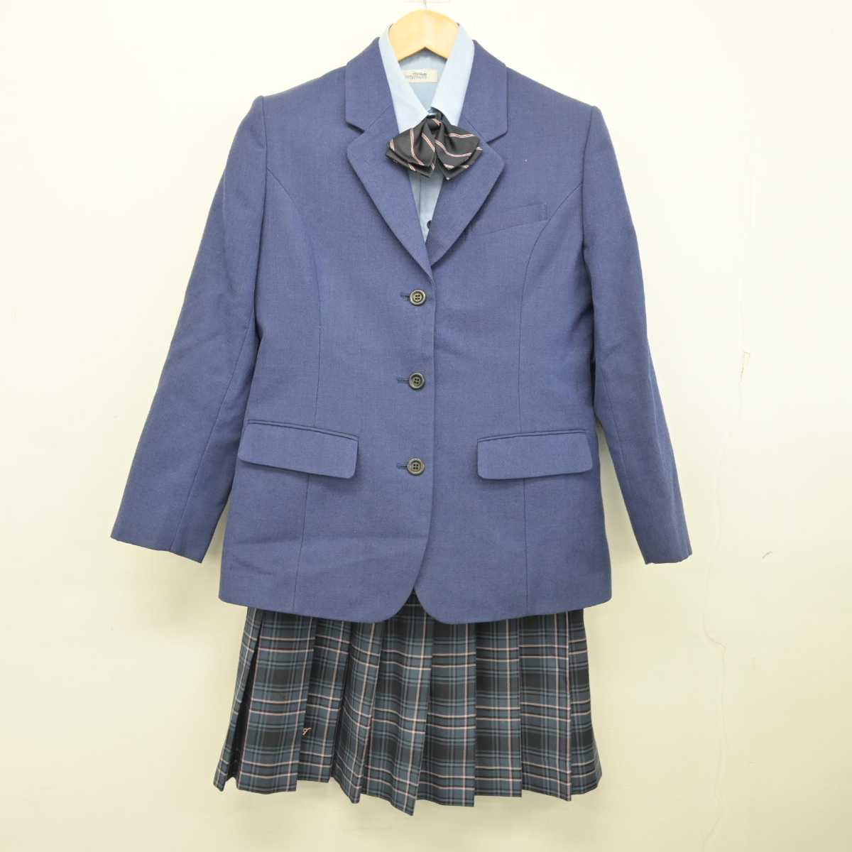 【中古】愛知県 桜丘高等学校 女子制服 4点 (ブレザー・シャツ・スカート) sf076072