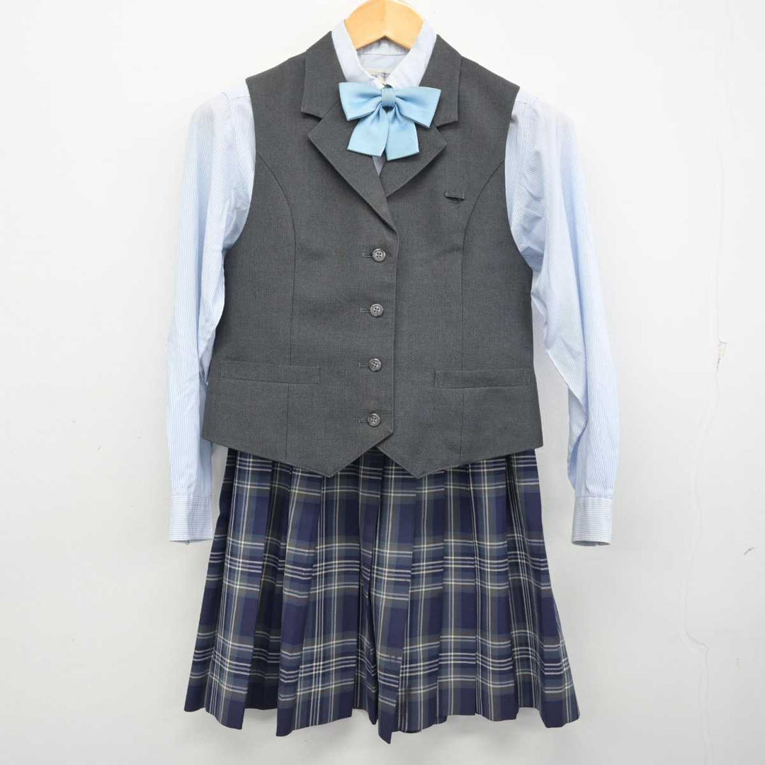 中古】愛媛県 今治東中等教育学校 女子制服 5点 (ブレザー・ベスト・シャツ・スカート) sf076088 | 中古制服通販パレイド