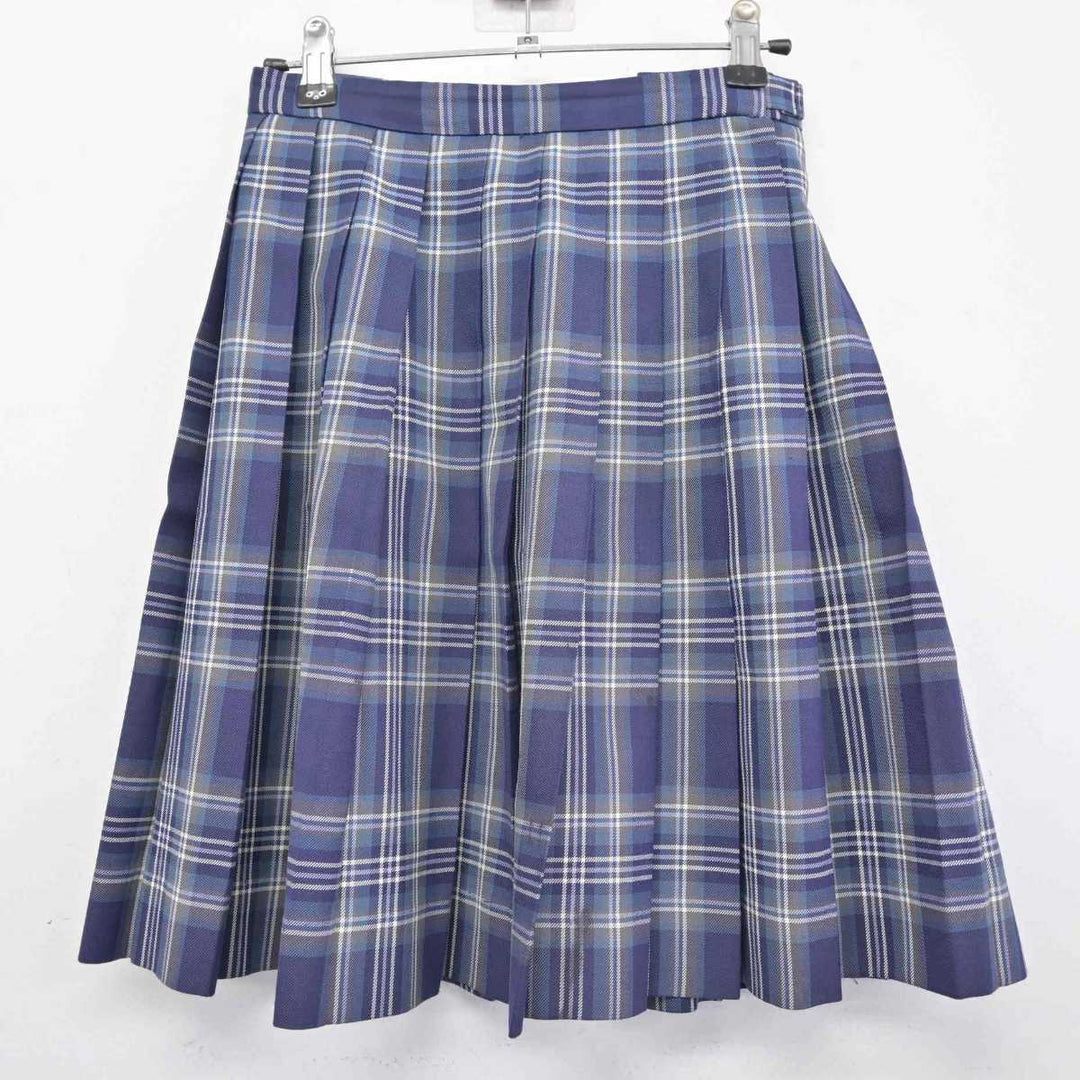 【中古】愛媛県 今治東中等教育学校 女子制服 5点 (ブレザー・ベスト・シャツ・スカート) sf076088