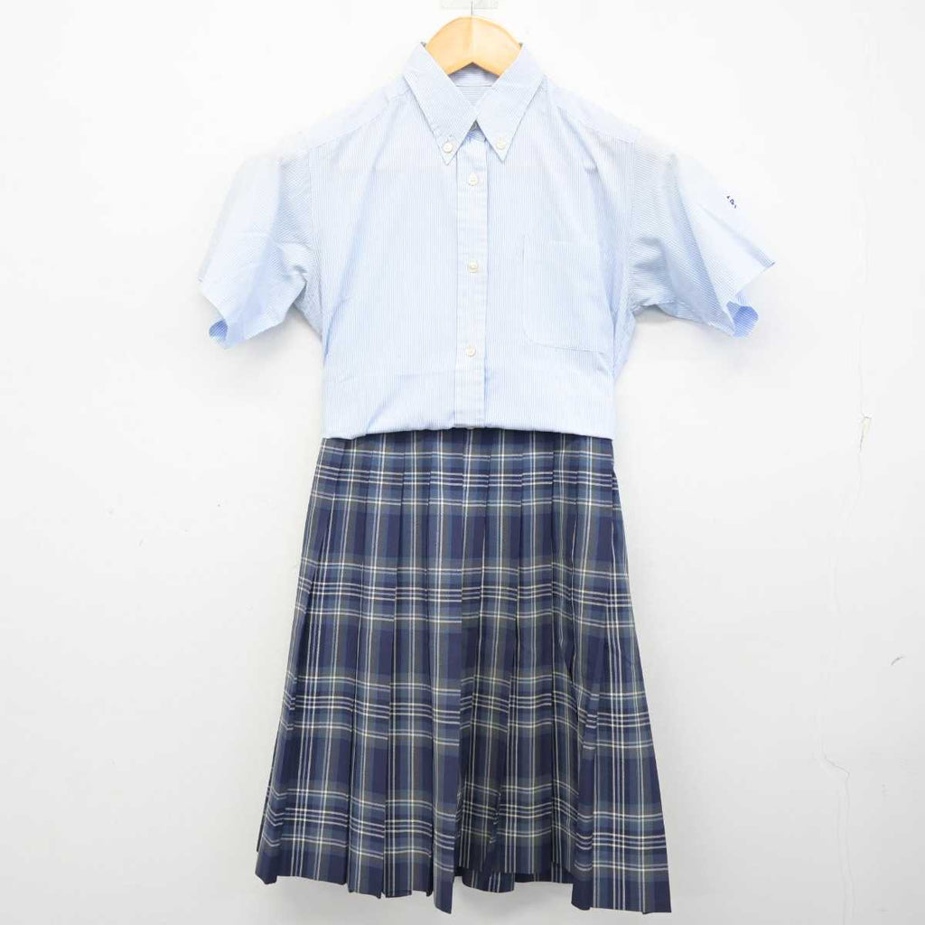 【中古】愛媛県 今治東中等教育学校 女子制服 3点 (シャツ・スカート) sf076093