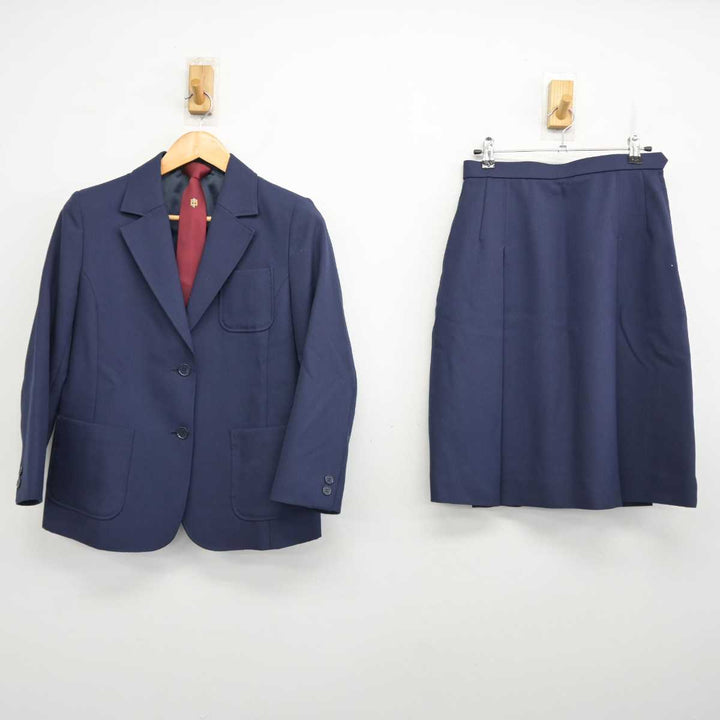 中古】群馬県 寺尾中学校 女子制服 4点 (ブレザー・スカート