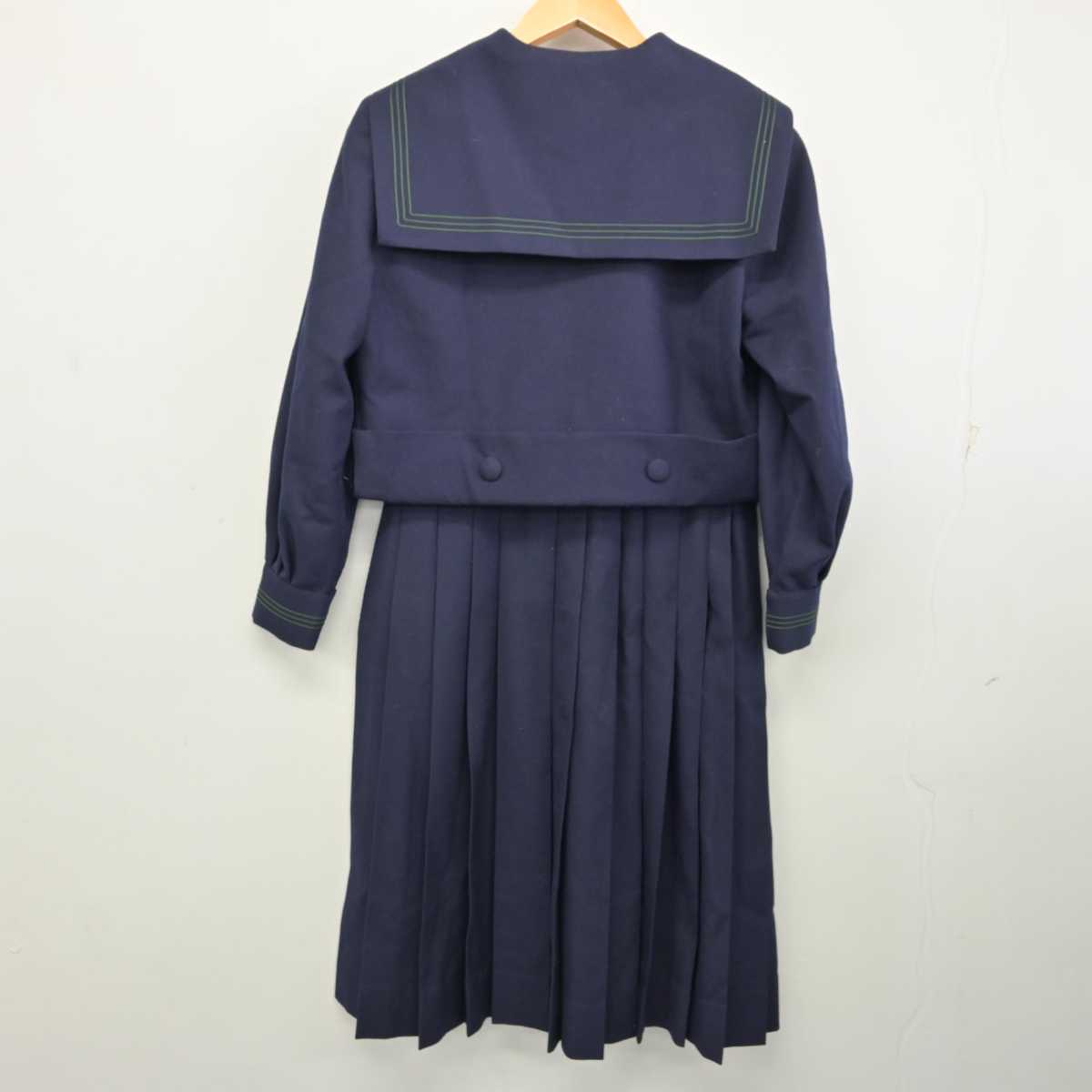 【中古】大阪府 樟蔭高等学校 女子制服 5点 (セーラー服・スカート) sf076104