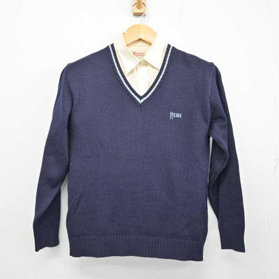 【中古】東京都 拓殖大学第一高等学校 女子制服 2点 (ニット・シャツ) sf076107