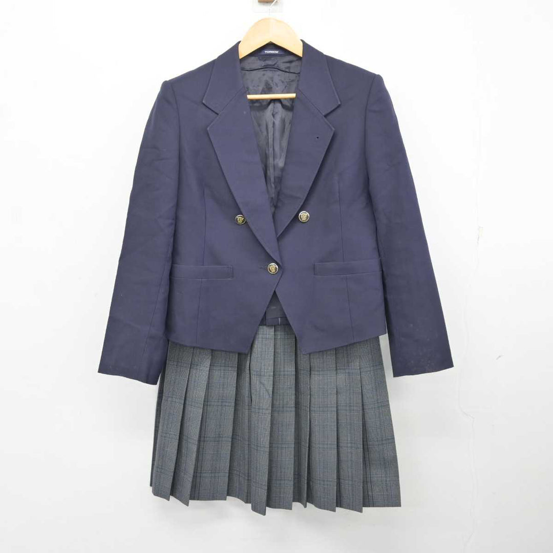 【中古】福島県 福島商業高等学校 女子制服 3点 (ブレザー・スカート) sf076123