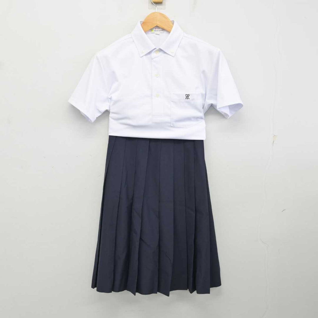 【中古】静岡県 常葉大学附属菊川中学校・高等学校 女子制服 3点 (シャツ・シャツ・スカート) sf076141