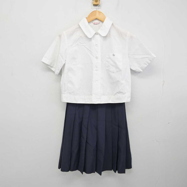 【中古】静岡県 常葉大学附属菊川中学校・高等学校 女子制服 3点 (シャツ・シャツ・スカート) sf076141