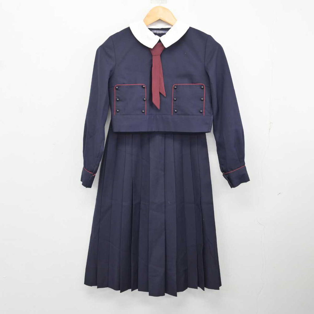 【中古】奈良県 帝塚山中学校・高等学校 女子制服 4点 (ブレザー・シャツ・スカート) sf076155