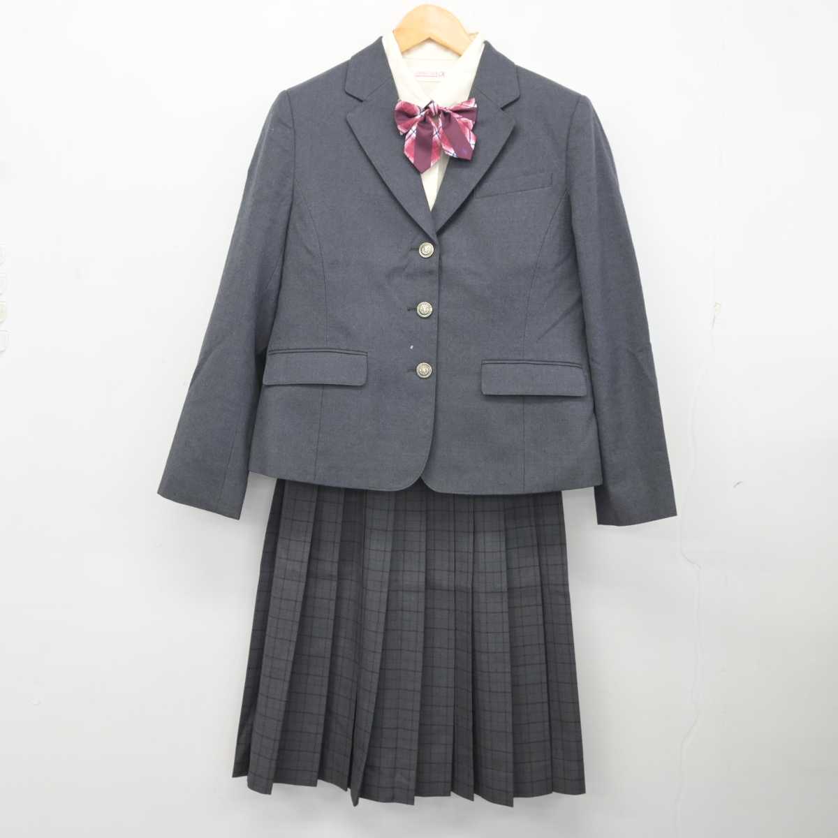 【中古】富山県 富山第一高等学校 女子制服 5点 (ブレザー・シャツ・スカート) sf076166