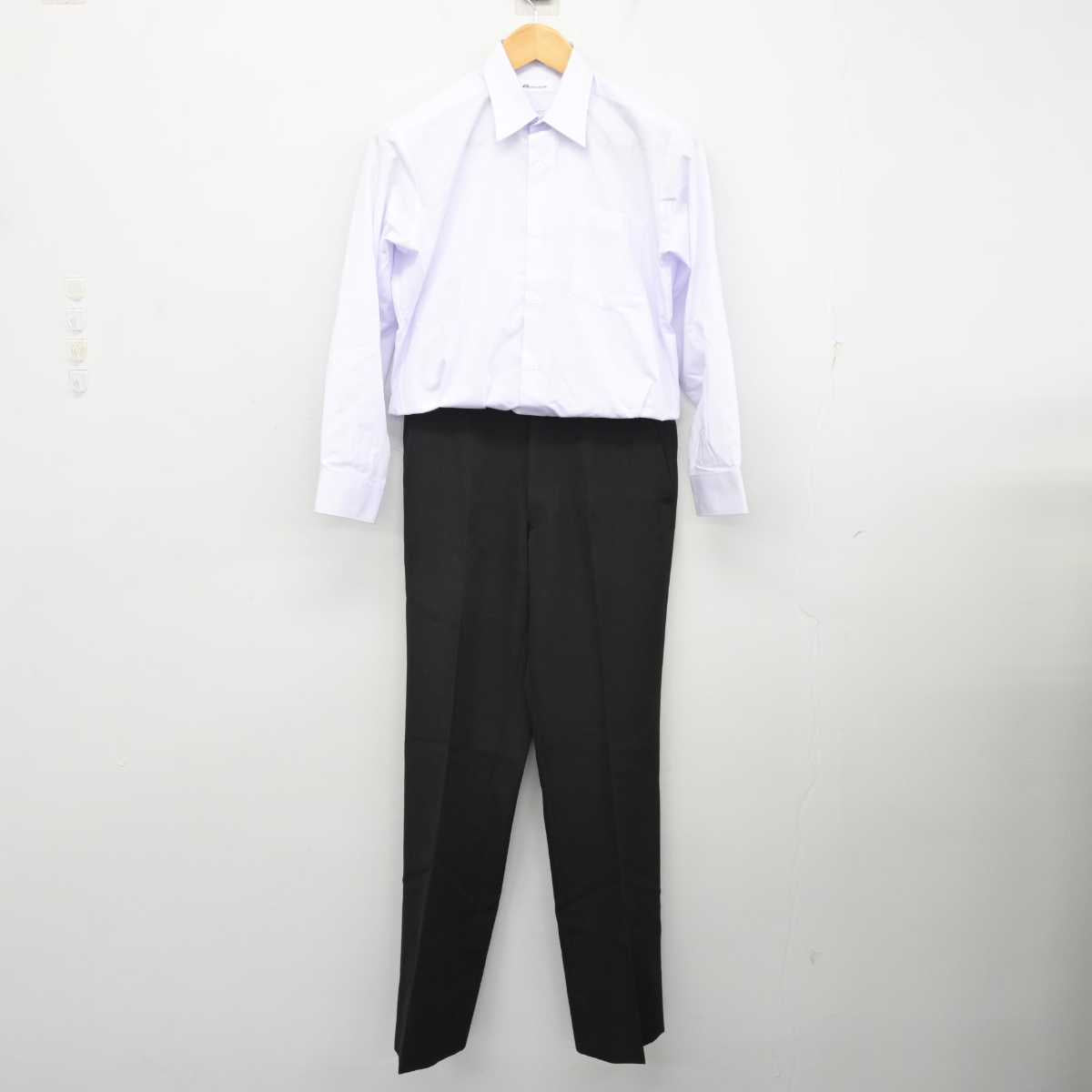 【中古】山形県 沖郷中学校 男子制服 2点 (シャツ・ズボン) sf076174