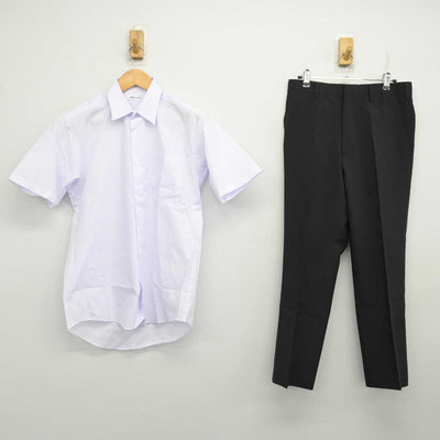 【中古】山形県 沖郷中学校 男子制服 2点 (シャツ・ズボン) sf076175