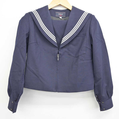 【中古】愛知県 西成東部中学校 女子制服 2点 (セーラー服・スカート) sf076177