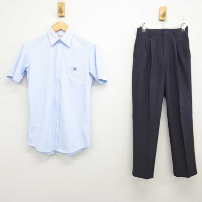 【中古】群馬県 共愛学園中学校・高等学校 男子制服 2点 (シャツ・ズボン) sf076199