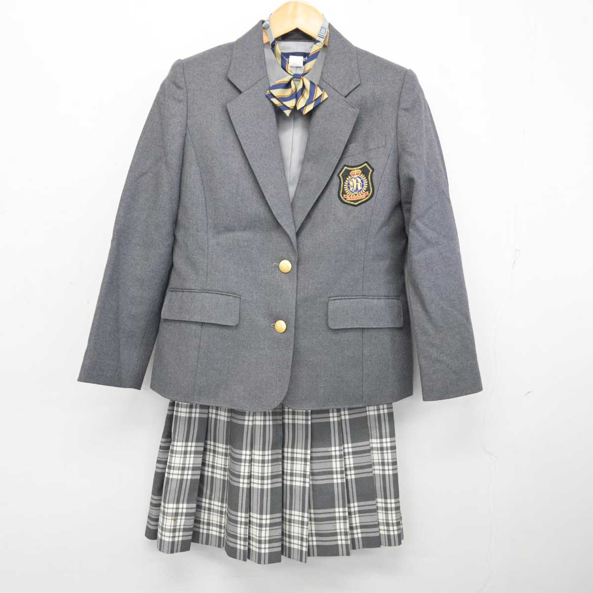 【中古】東京都 立志舎高等学校 女子制服 3点 (ブレザー・スカート) sf076203