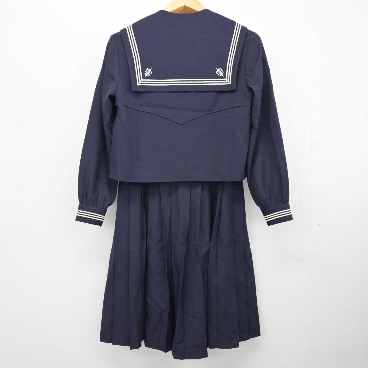 【中古】神奈川県 函嶺白百合学園高等学校 女子制服 3点 (セーラー服・スカート) sf076235