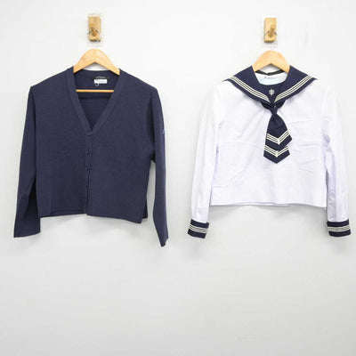 【中古】神奈川県 函嶺白百合学園高等学校 女子制服 4点 (ニット・セーラー服・スカート) sf076236