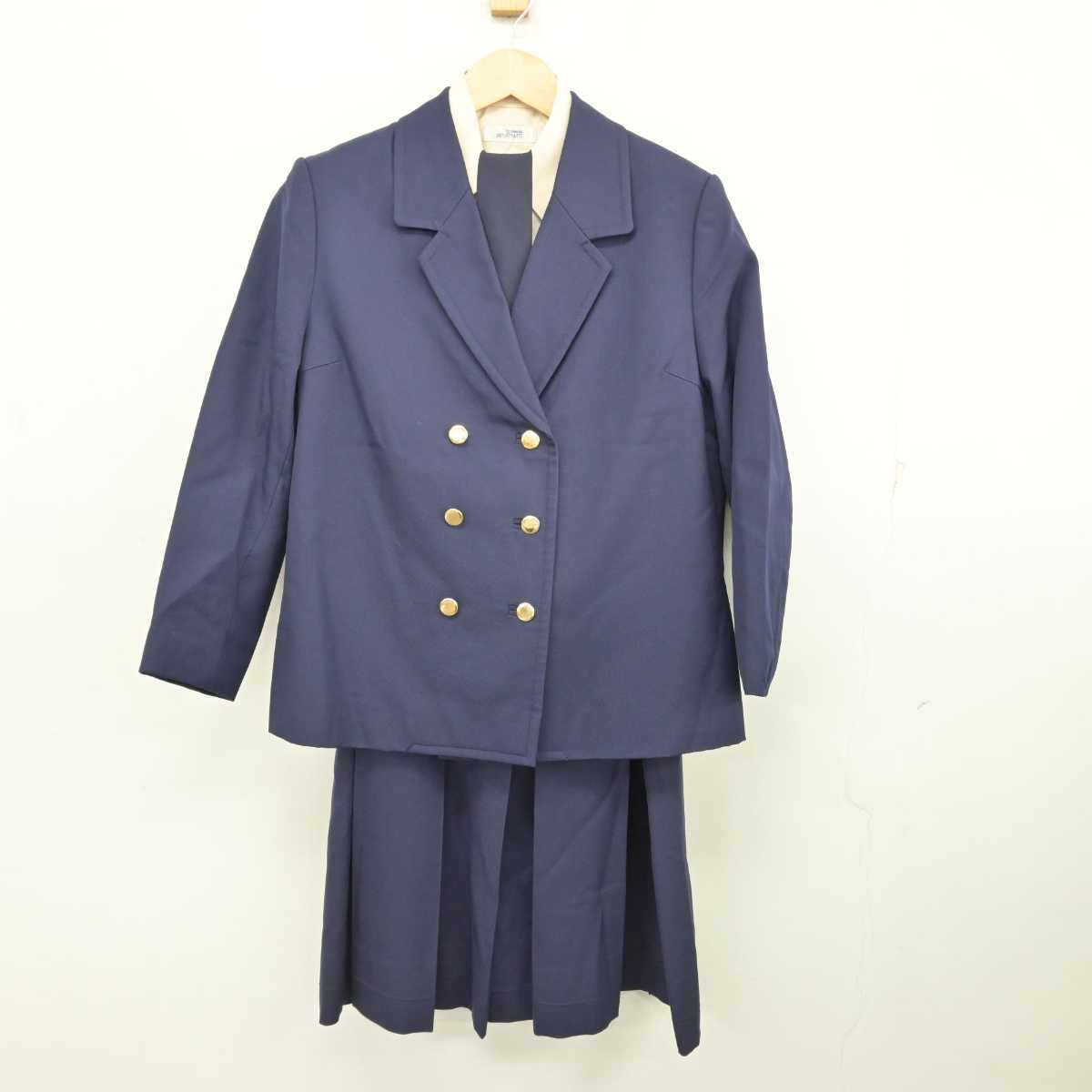 【中古】神奈川県 清泉女学院中学高等学校 女子制服 5点 (ブレザー・シャツ・ジャンパースカート) sf076247