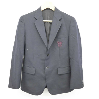 【中古】群馬県 共愛学園高等学校 男子制服 3点 (ブレザー・ズボン) sf076257