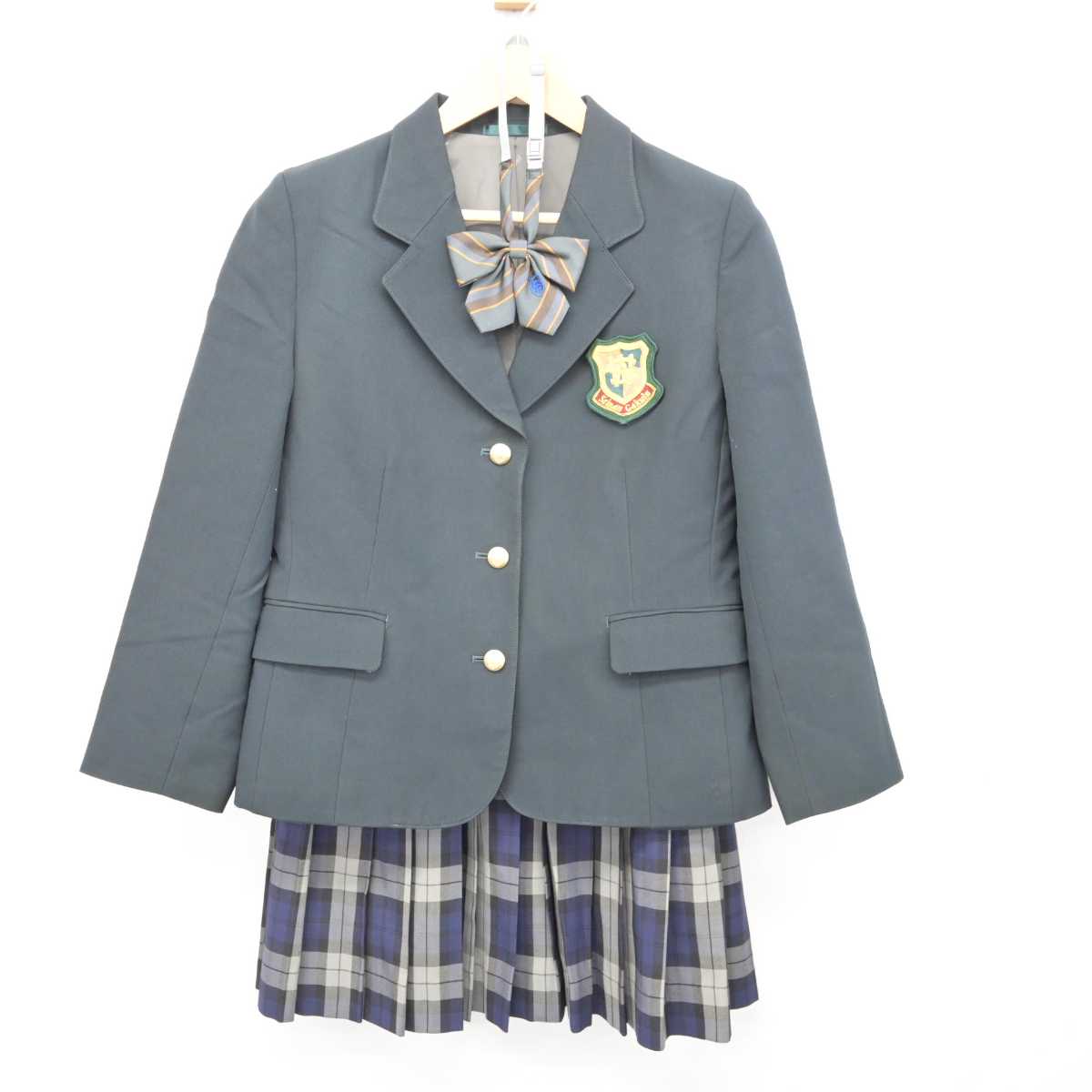 【中古】福岡県 西南学院高等学校 女子制服 3点 (ブレザー・スカート) sf076265