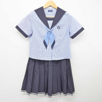 【中古】岡山県 創志学園高等学校 女子制服 4点 (セーラー服・スカート) sf076271