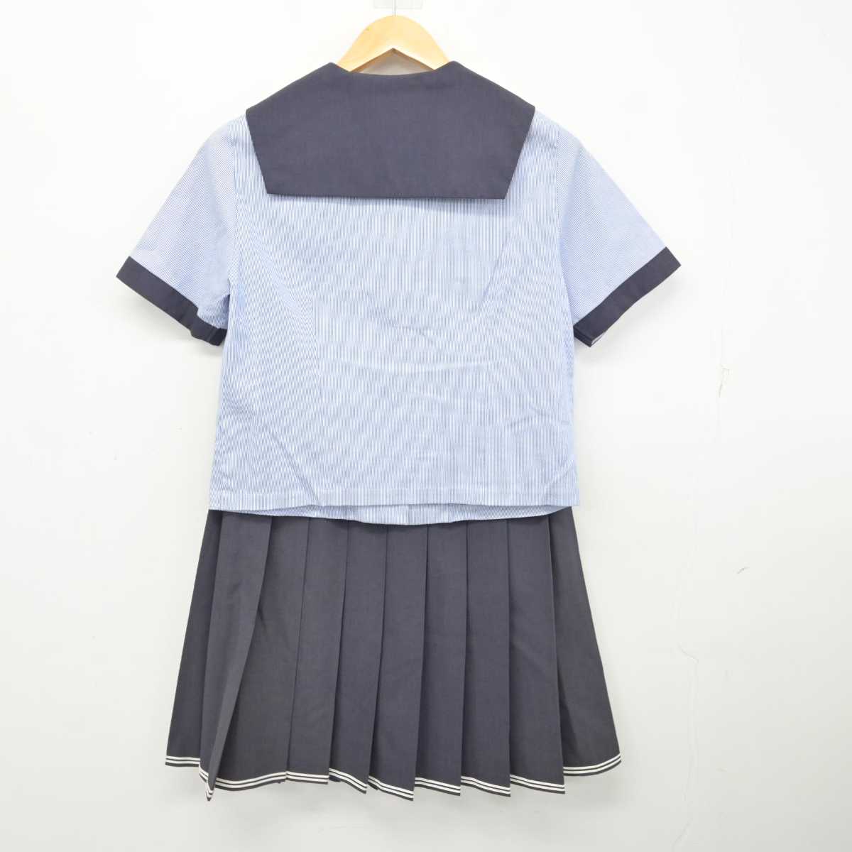 【中古】岡山県 創志学園高等学校 女子制服 3点 (セーラー服・シャツ・スカート) sf076272