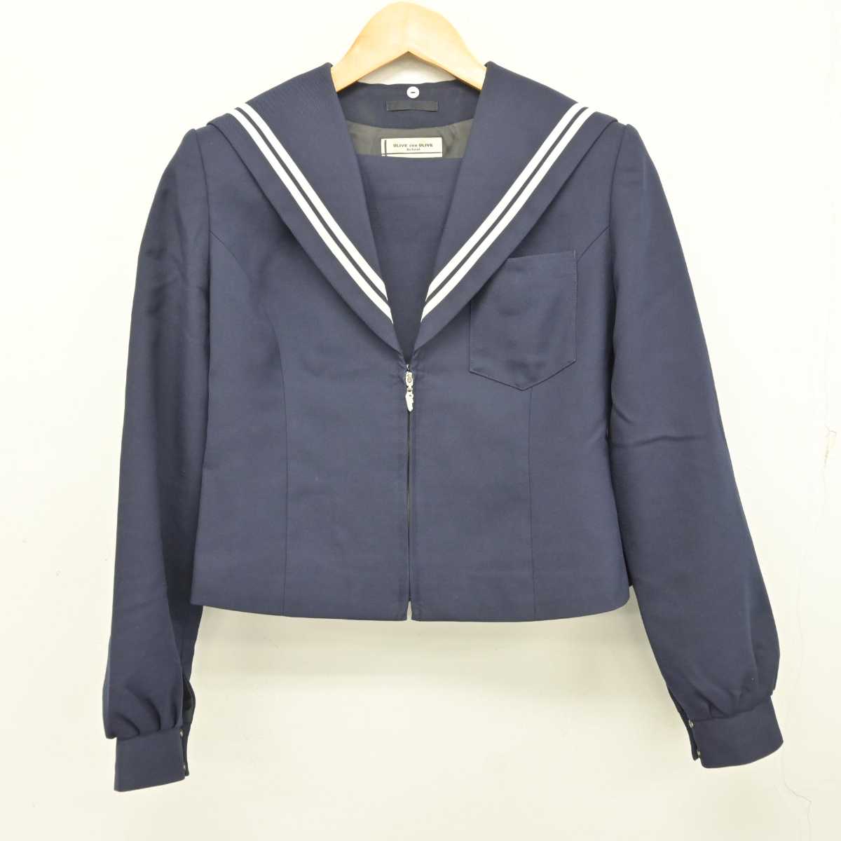 【中古】愛知県 大府中学校 女子制服 2点 (セーラー服・スカート) sf076275