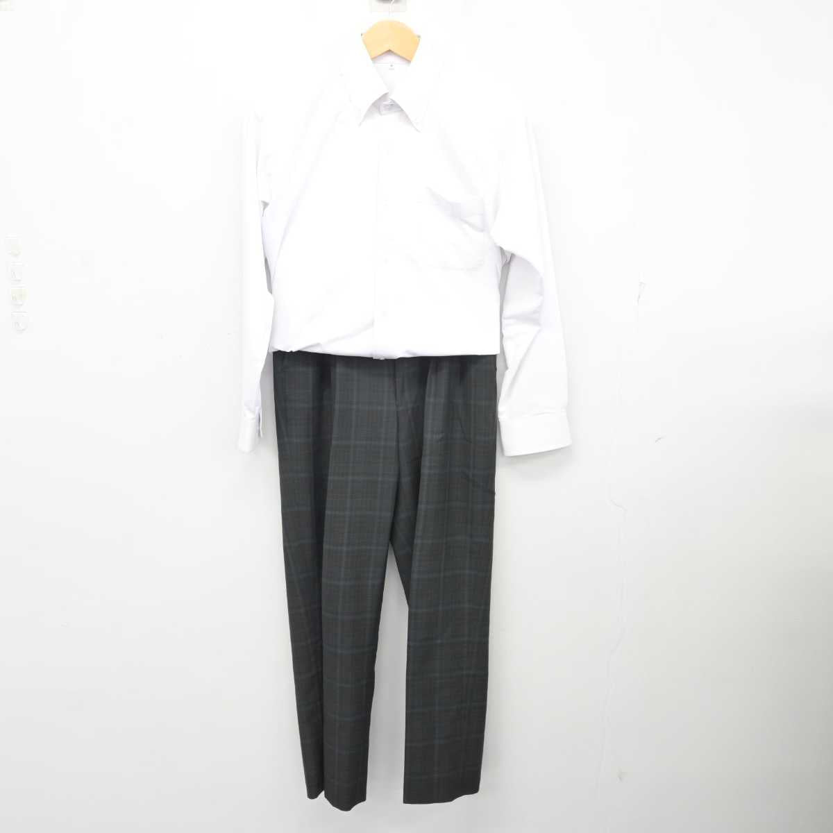 【中古】福井県 福井工業大学附属福井高等学校 男子制服 2点 (シャツ・ズボン) sf076280