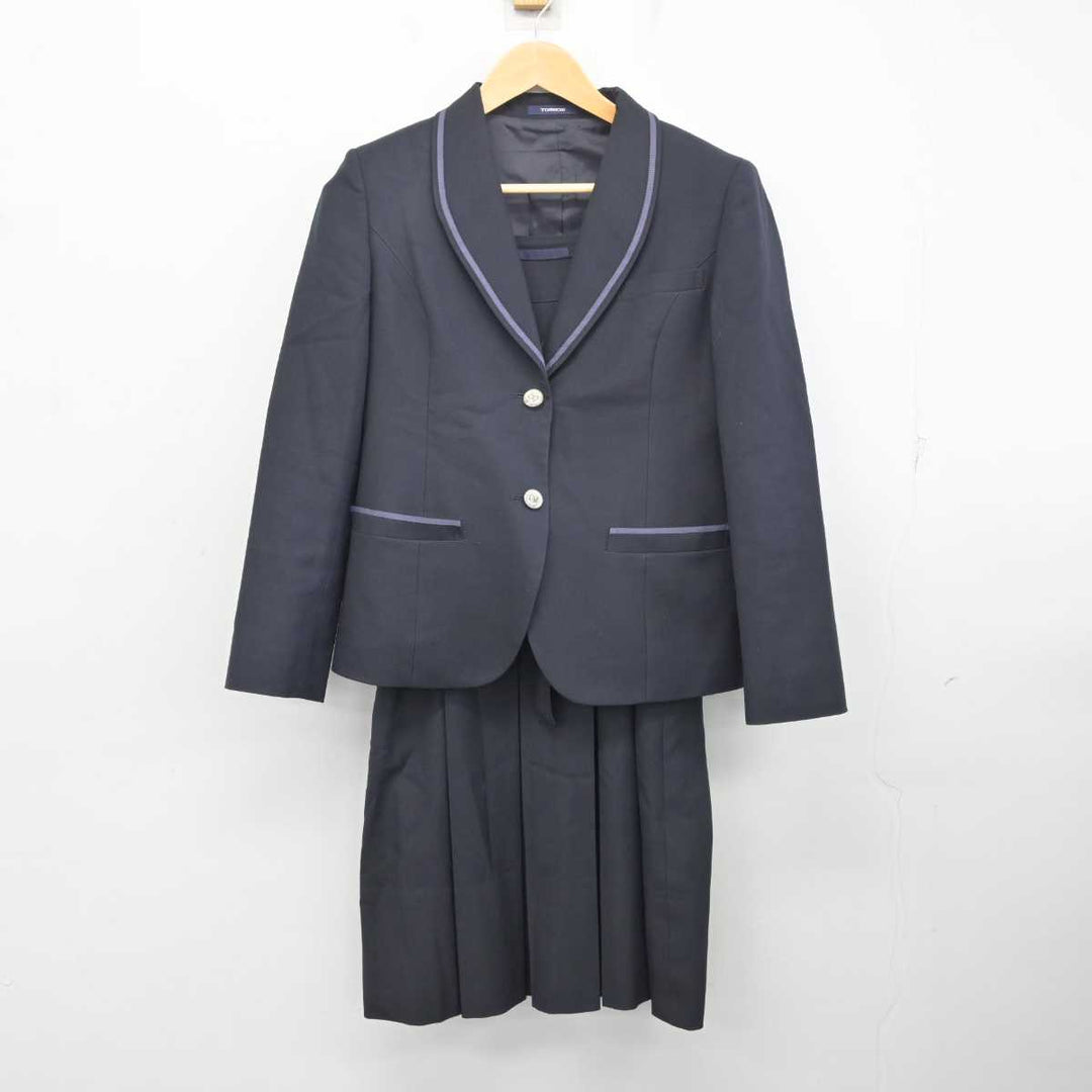 【中古】京都府 京都聖母学院中学校・高等学校 女子制服 3点 (ブレザー・ジャンパースカート) sf076285