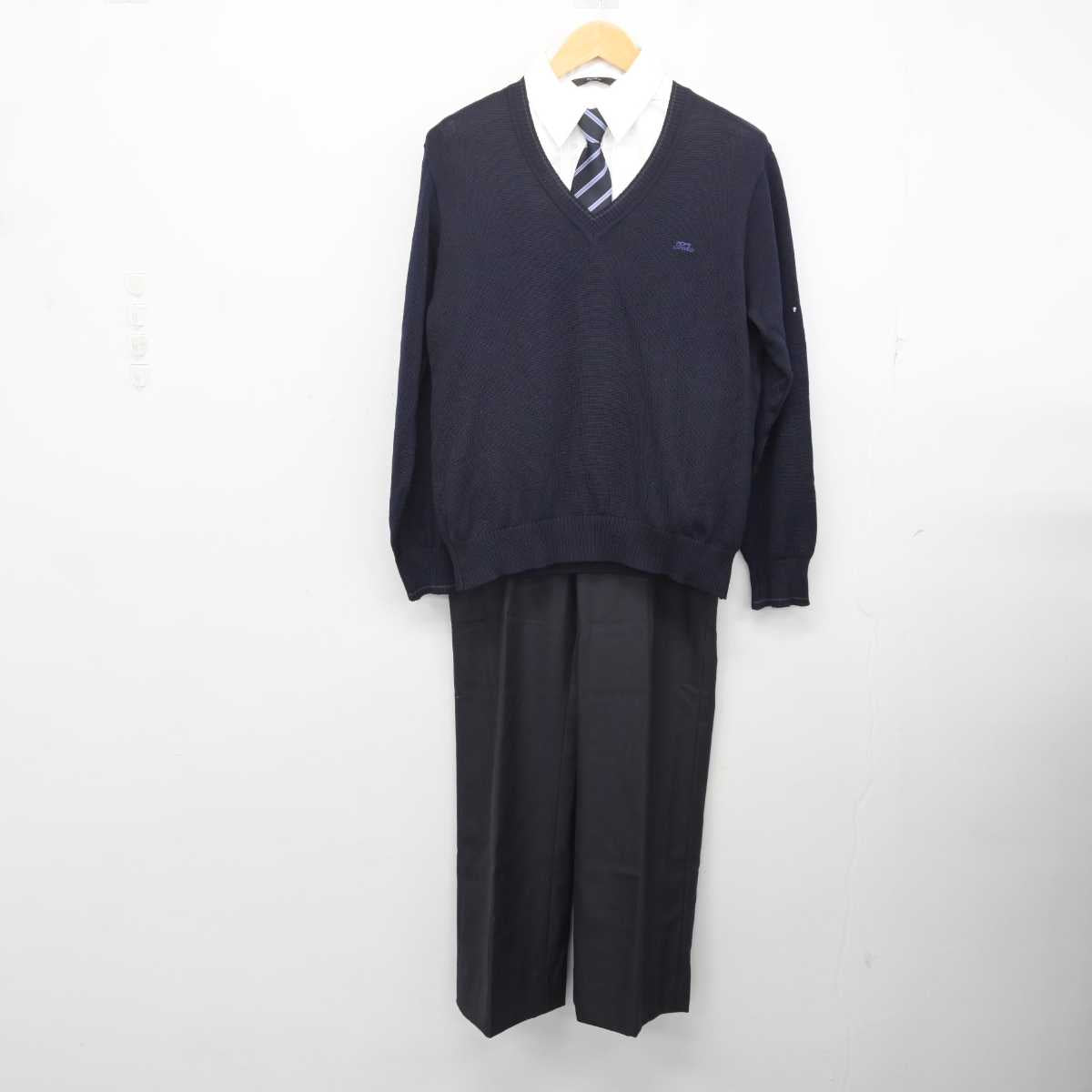 【中古】千葉県 東邦大学付属 東邦中学校・高等学校 女子制服 4点 (ニット・シャツ・ズボン) sf076289