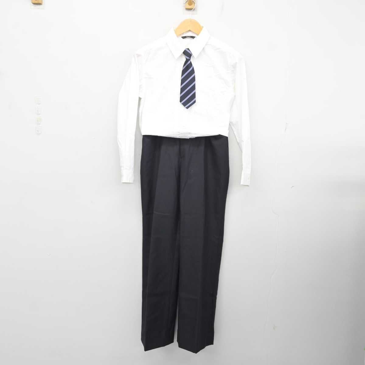 【中古】千葉県 東邦大学付属 東邦中学校・高等学校 女子制服 4点 (ニット・シャツ・ズボン) sf076289