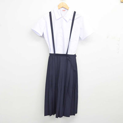 【中古】千葉県 松戸市立第五中学校 女子制服 2点 (シャツ・スカート) sf076305