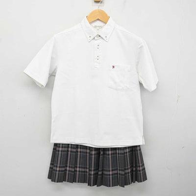 【中古】京都府 加茂川中学校 女子制服 2点 (シャツ・スカート) sf076307