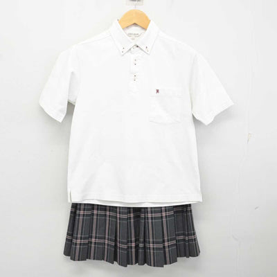 【中古】京都府 加茂川中学校 女子制服 2点 (シャツ・スカート) sf076308