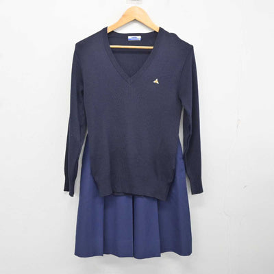 【中古】京都府 加茂川中学校/旧制服 女子制服 2点 (ニット・スカート) sf076317