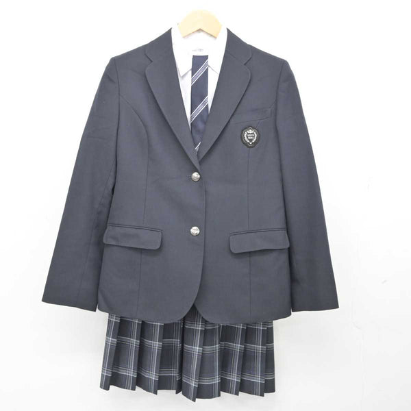 【中古】京都府 京都精華学園中学校･高等学校 女子制服 4点 (ブレザー・シャツ・スカート) sf076322