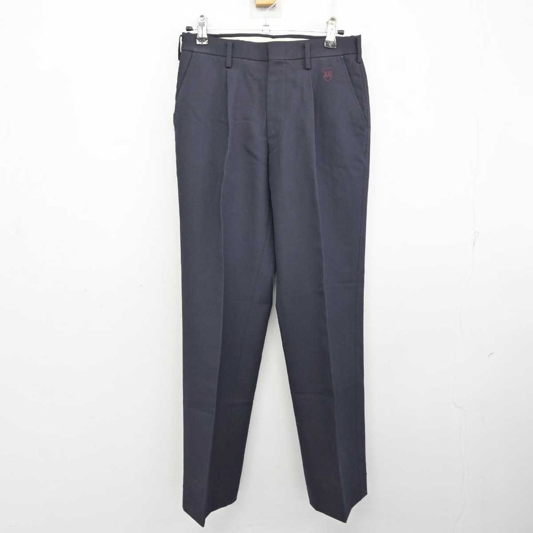 中古】群馬県 共愛学園高等学校 男子制服 2点 (シャツ・ズボン