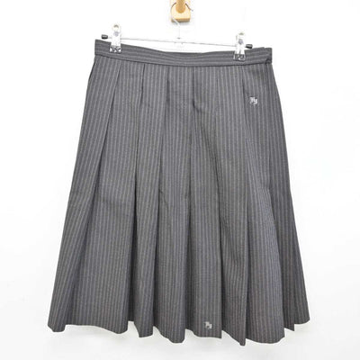 【中古】東京都 東久留米総合高等学校 女子制服 2点 (ニットベスト・スカート) sf076389