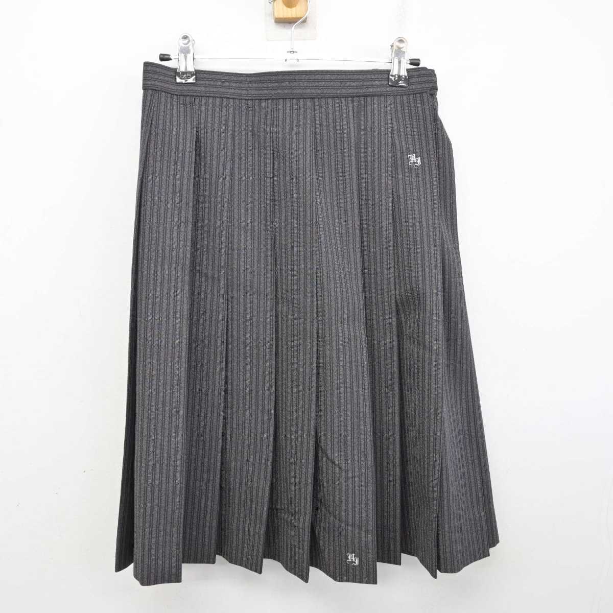 【中古】東京都 東久留米総合高等学校 女子制服 2点 (シャツ・スカート) sf076391