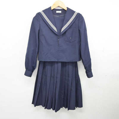 【中古】愛知県 一宮市立木曽川中学校 女子制服 2点 (セーラー服・スカート) sf076397